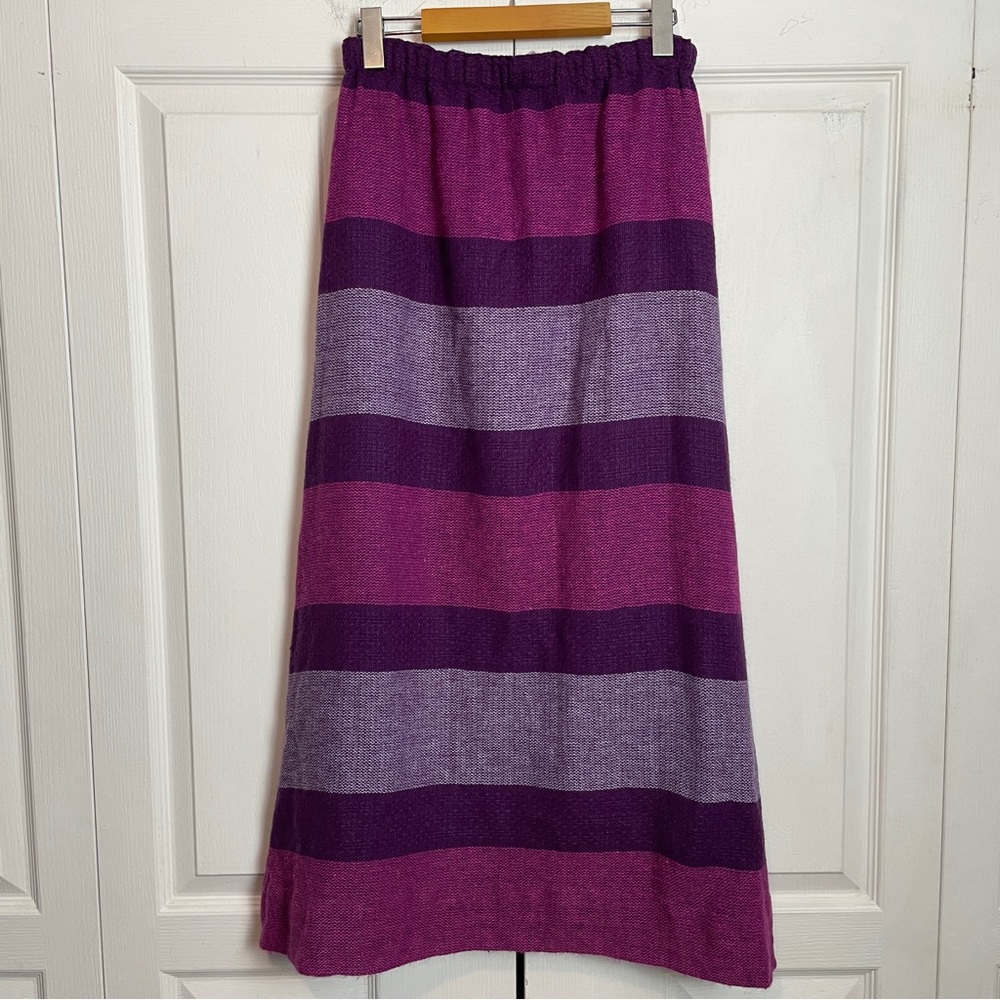 Striped Knit FESTIVAL Maxi Skirt